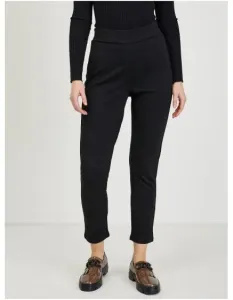 Černé dámské zkrácené kalhoty #4496043