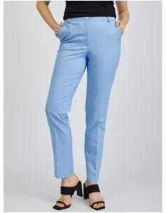 Světle modré dámské kalhoty