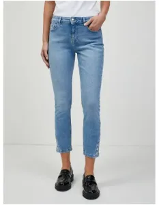 Světle modré zkrácené skinny fit džíny #4495532