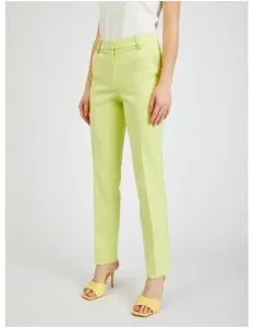 Světle zelené dámské kalhoty