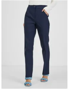 Tmavě modré dámské kalhoty #4495778