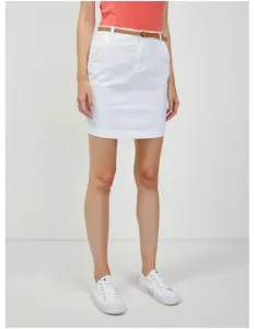Bílá sukně s páskem