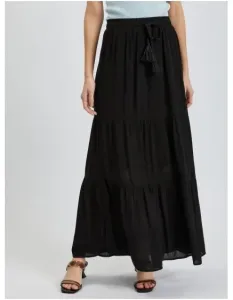 Černá dámská maxi sukně