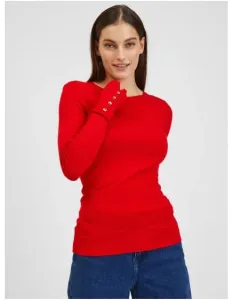 Červený dámský lehký svetr