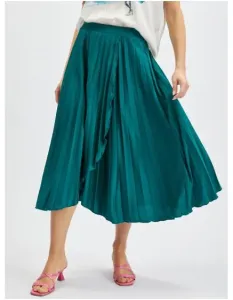 Petrolejová dámská plisovaná midi sukně ORSAY XS