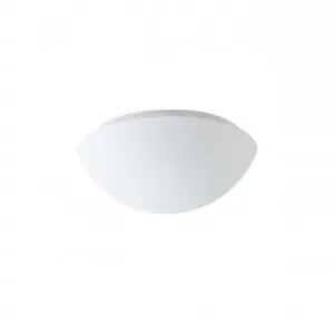 OSMONT 59007 AURA 2 stropní/nástěnné skleněné svítidlo bílá IP43 3000 K 9W LED nouzové kombinované 3 h