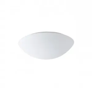 OSMONT 59017 AURA 3 stropní/nástěnné skleněné svítidlo bílá IP43 3000 K 14W LED nouzové kombinované 3 h