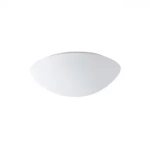 OSMONT 59518 AURA 3 stropní/nástěnné skleněné svítidlo bílá IP43 4000 K 14W LED HF nouzové kombinované 3 h