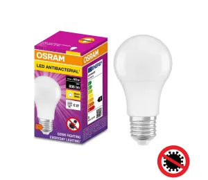 Osram LED Antibakteriální žárovka A60 E27/8,5W/230V 2700K - Osram