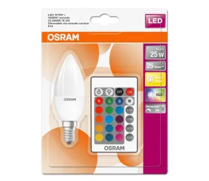 Osram LED RGBW Stmívatelná žárovka STAR E14/4,5W/230V 2700K + DO – Osram