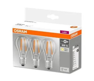 Osram SADA 3x LED Žárovka VINTAGE E27/7W/230V 2700K - Osram
