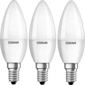 3PAK LED žárovka LED E14 B35 7W = 60W 806lm 2700K Teplá bílá 200° OSRAM VALUE OSRVALU7613
