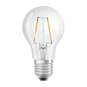 LED žárovka LED E27 A60 2W = 25W 250lm 2700K Teplá bílá 320° Filament Stmívatelná OSRAM SUPERSTAR OSRSTALL1105