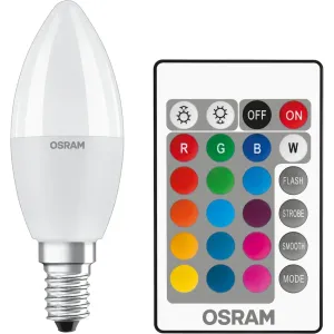 LED žárovka LED E14 P45 5,5W = 40W 470lm RGBW OSRAM Star Ovladač Stmívatelná OSRLEDH0315