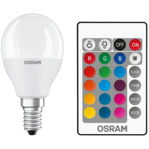 LED žárovka LED E14 P45  5,5W = 40W 470lm RGBW 200° OSRAM Star + Ovladač OSRLEDH0320