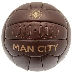Ouky Manchester City FC, retro styl, pravá kůže, vel. 5