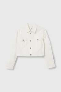 Dětská riflová bunda OVS bílá barva
