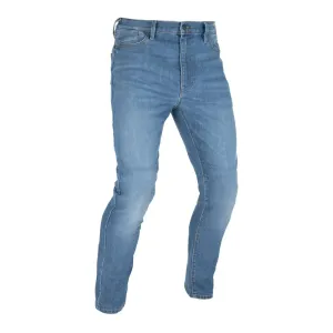 Pánské moto kalhoty Oxford Original Approved Jeans CE volný střih sepraná světle modrá  34/30