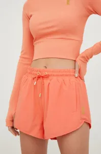 Tréninkové šortky P.E Nation Full Time dámské, oranžová barva, hladké, high waist