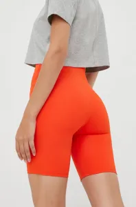 Tréninkové šortky P.E Nation Rudimental dámské, oranžová barva, hladké, high waist #5027620