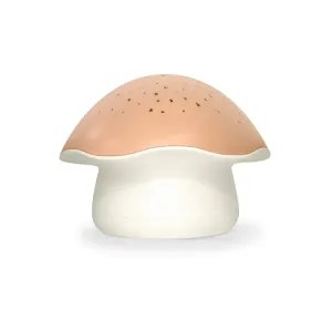PABOBO - Projektor noční oblohy s bílým šumem a senzorem pláče Star Mushroom Pink