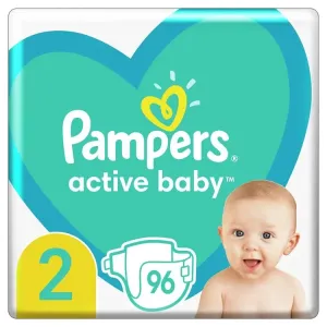 Pampers Active Baby Plenky Velikost 2, 4kg-8kg, 96ks