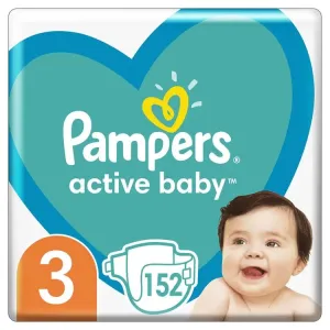 PAMPERS Active Baby vel.  3 (152 ks) - měsíční balení