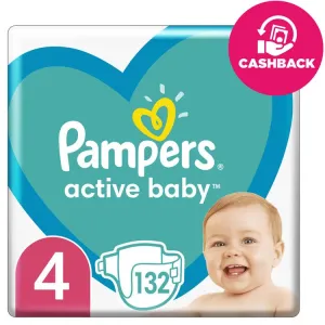 PAMPERS Active Baby vel.  4 (132 ks) - měsíční balení