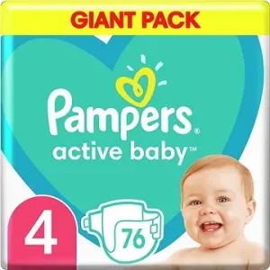 PAMPERS Active Baby vel. 4 (76 ks) 9–14 kg