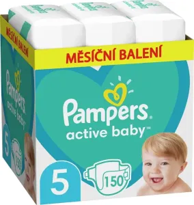Pampers Active Baby Plenky Velikost 5, 11 kg-16 kg, 150 ks