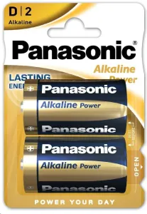 PANASONIC Alkalické baterie Alkaline Power LR20APB/2BP D 1, 5V (Blistr 2ks)