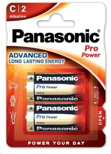 PANASONIC Alkalické baterie Pro Power LR14PPG/2BP C 1, 5V (Blistr 2ks)