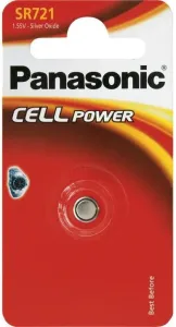 PANASONIC Stříbrooxidové - hodinkové baterie SR-721EL/1B 1, 55V (Blistr 1ks)