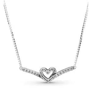 Pandora Romantický stříbrný náhrdelník pro ženy Wish 399273C01-45