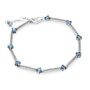 Pandora Článkový náramek ze stříbra s krystaly a kubickými zirkony Timeless 599217C01 16 cm