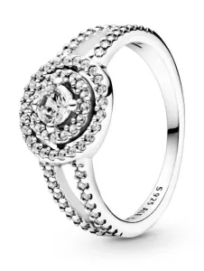 Pandora Luxusní třpytivý prsten ze stříbra Timeless 199408c01 60 mm
