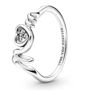 Pandora Okouzlující stříbrný prsten pro maminku 191149C01 52 mm