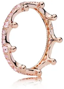 Pandora Překrásný bronzový prsten Začarovaná koruna 187087NPO 60 mm