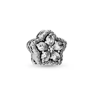 Pandora Třpytivý stříbrný korálek Sparkling Snowflake Timeless 799224C01