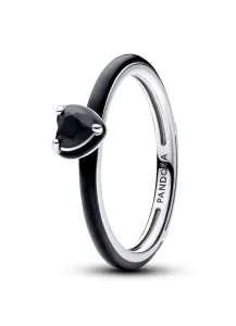 Pandora Originální černý prsten ze stříbra ME 193088C01 48 mm