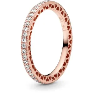 Pandora Luxusní bronzový prsten 180963CZ 50 mm