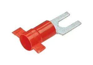 Panduit Pv18-6Fb-3K Terminal, Fork Tongue, #6, Red, 22-18Awg