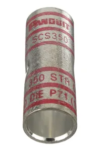 Panduit Scs350-X Terminal, Butt Splice, 6/0Awg, Uninsul