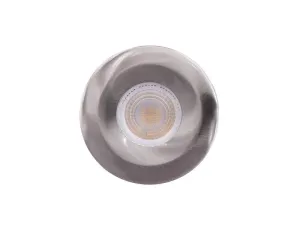 PANLUX PP COB IP65 pevný LED podhled / bodovka 40°, chrom broušený - Neutrální bílá