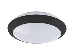 Panlux ZEUS LED přisazené stropní a nástěnné kruhové svítidlo  16W, černá