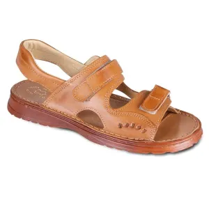 Pánské kožené sandály na suchý zip vel. 45