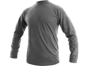 Pánské tričko s dlouhým rukávem PETR, zinkové, vel. M