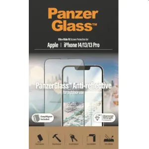 PanzerGlass Apple iPhone 13/13 Pro/14 s Anti-reflexní vrstvou a instalačním rámečkem