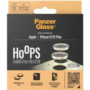 PanzerGlass HoOps Apple iPhone 15/15 Plus - kroužky pro čočky fotoaparátu - žlutý hliník