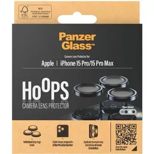 PanzerGlass HoOps Apple iPhone 15 Pro/15 Pro Max - kroužky pro čočky fotoaparátu - modrý hliník